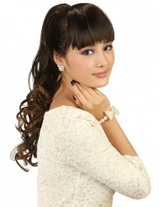 Wigs2you 馬尾 高檔馬尾假髪 女長卷髪 時尚甜美綁式爪夾式梨花髪辮WS-5013-MB